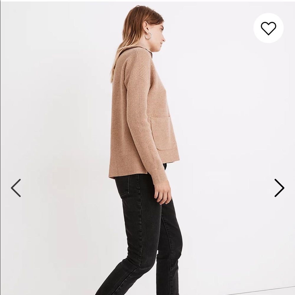 Madewell Glenbrook Half-Zip Pullover Sweater NWT - Picture 3 of 5